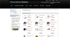 Desktop Screenshot of cart.transcriptionvendors.com